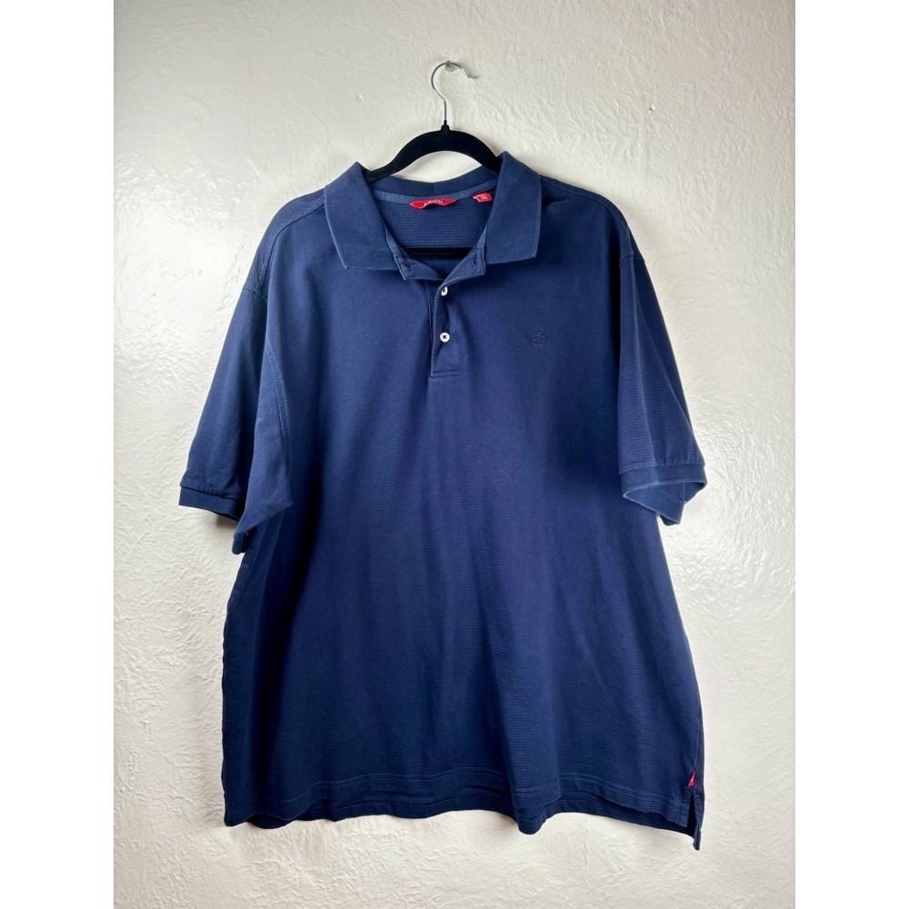 Lot of 2 IZOD Mens 2XLT Polo Shirts Turquoise Navy Golf Weekend Dad Athleisure - Picture 4 of 16